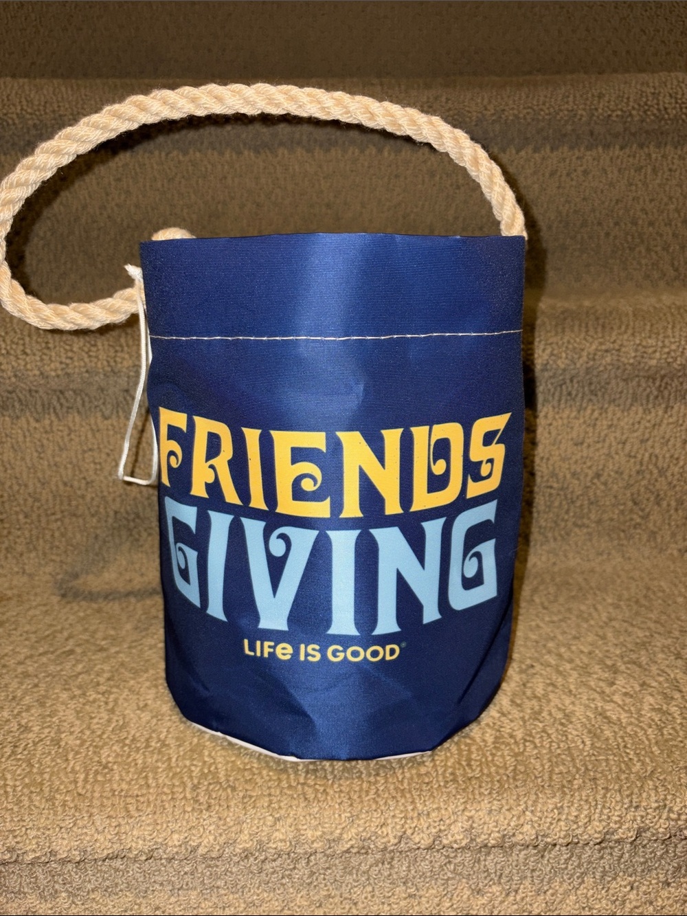 Sea Bags + Life Is Good | Navy 'Friends Giving' Rope-Handle Tote